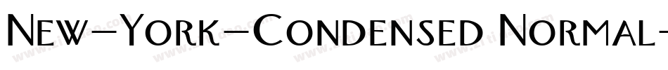 New-York-Condensed Normal字体转换